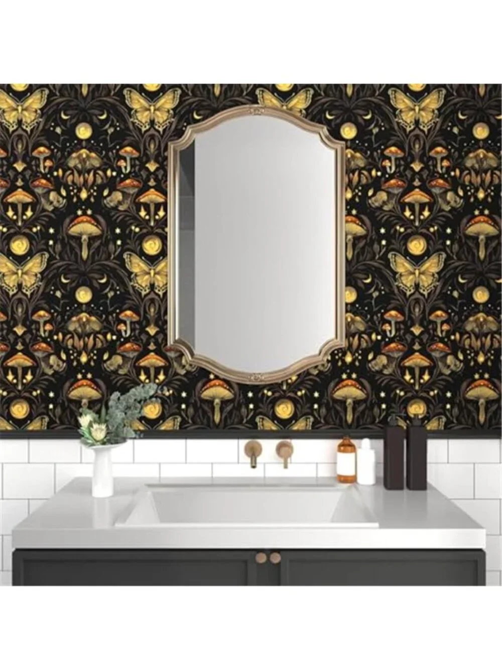 Peel Stick Floral Butterfly Wallpaper Vintage Removable Contact Paper Decor